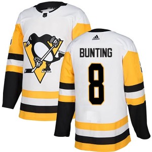 Michael Bunting Men's Adidas Pittsburgh Penguins Authentic White Away Jersey