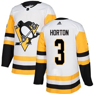 Tim Horton Men's Adidas Pittsburgh Penguins Authentic White Away Jersey