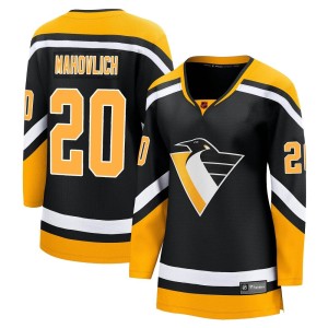 Peter Mahovlich Women's Fanatics Branded Pittsburgh Penguins Breakaway Black Special Edition 2.0 Jersey