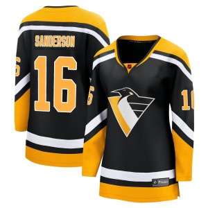 Derek Sanderson Women's Fanatics Branded Pittsburgh Penguins Breakaway Black Special Edition 2.0 Jersey