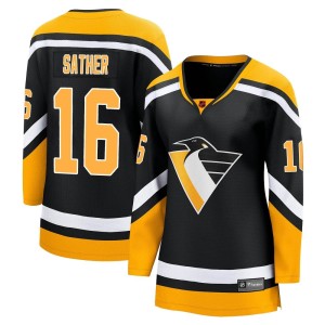 Glen Sather Women's Fanatics Branded Pittsburgh Penguins Breakaway Black Special Edition 2.0 Jersey