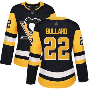 Mike Bullard Women's Adidas Pittsburgh Penguins Authentic Black Home Jersey