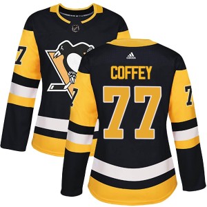 Paul Coffey Women's Adidas Pittsburgh Penguins Authentic Black Home Jersey
