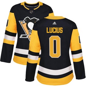 Cruz Lucius Women's Adidas Pittsburgh Penguins Authentic Black Home Jersey