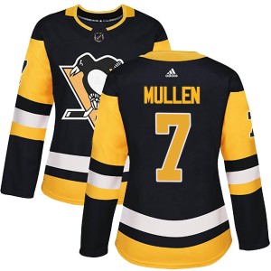 Joe Mullen Women's Adidas Pittsburgh Penguins Authentic Black Home Jersey