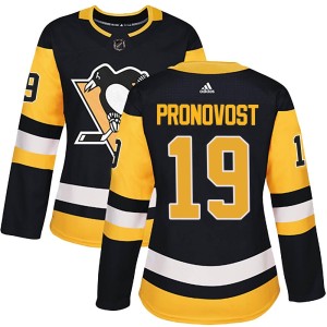 Jean Pronovost Women's Adidas Pittsburgh Penguins Authentic Black Home Jersey