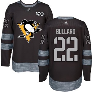 Mike Bullard Youth Pittsburgh Penguins Authentic Black 1917-2017 100th Anniversary Jersey