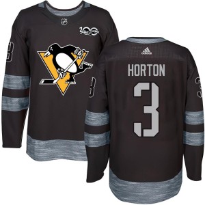 Tim Horton Youth Pittsburgh Penguins Authentic Black 1917-2017 100th Anniversary Jersey