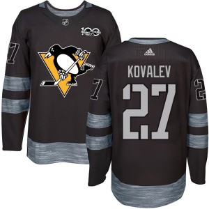 Alex Kovalev Youth Pittsburgh Penguins Authentic Black 1917-2017 100th Anniversary Jersey