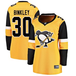 Les Binkley Women's Fanatics Branded Pittsburgh Penguins Breakaway Gold Alternate Jersey