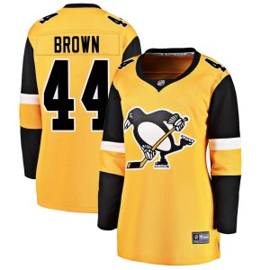 Rob Brown Women's Fanatics Branded Pittsburgh Penguins Breakaway Gold Alternate Jersey