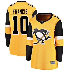 Ron Francis Women's Fanatics Branded Pittsburgh Penguins Breakaway Gold Alternate Jersey