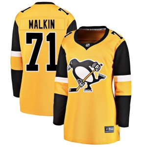 Evgeni Malkin Women's Fanatics Branded Pittsburgh Penguins Breakaway Gold Alternate Jersey