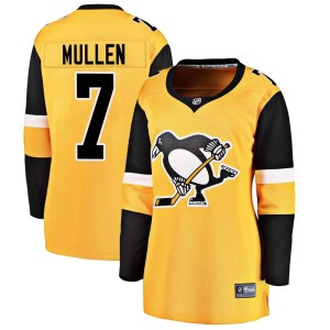 Joe Mullen Women's Fanatics Branded Pittsburgh Penguins Breakaway Gold Alternate Jersey