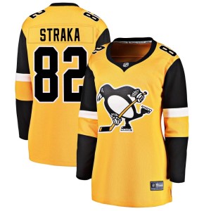 Martin Straka Women's Fanatics Branded Pittsburgh Penguins Breakaway Gold Alternate Jersey
