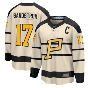 Tomas Sandstrom Men's Fanatics Branded Pittsburgh Penguins Cream 2023 Winter Classic Jersey