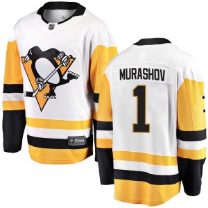 Sergei Murashov Youth Fanatics Branded Pittsburgh Penguins Breakaway White Away Jersey
