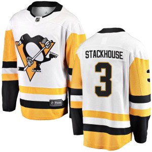 Ron Stackhouse Youth Fanatics Branded Pittsburgh Penguins Breakaway White Away Jersey