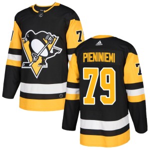 Emil Pieniniemi Youth Adidas Pittsburgh Penguins Authentic Black Home Jersey