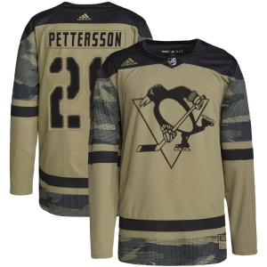 Marcus Pettersson Youth Adidas Pittsburgh Penguins Authentic Camo Military Appreciation Practice Jersey