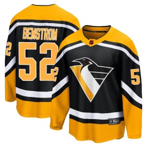Emil Bemstrom Men's Fanatics Branded Pittsburgh Penguins Breakaway Black Special Edition 2.0 Jersey