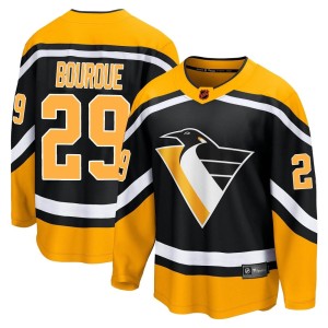 Phil Bourque Men's Fanatics Branded Pittsburgh Penguins Breakaway Black Special Edition 2.0 Jersey
