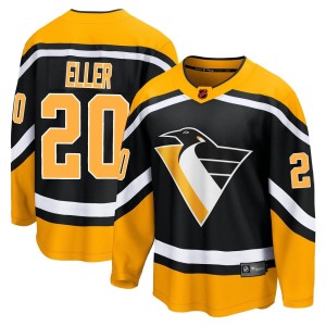 Lars Eller Men's Fanatics Branded Pittsburgh Penguins Breakaway Black Special Edition 2.0 Jersey