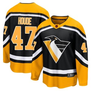 Samuel Houde Men's Fanatics Branded Pittsburgh Penguins Breakaway Black Special Edition 2.0 Jersey