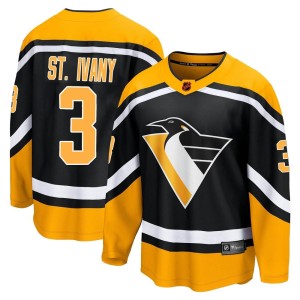 Jack St. Ivany Men's Fanatics Branded Pittsburgh Penguins Breakaway Black Special Edition 2.0 Jersey