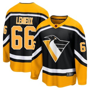 Mario Lemieux Men's Fanatics Branded Pittsburgh Penguins Breakaway Black Special Edition 2.0 Jersey
