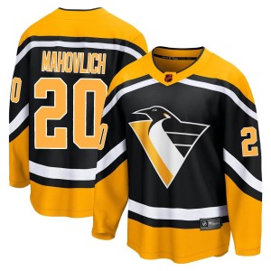 Peter Mahovlich Men's Fanatics Branded Pittsburgh Penguins Breakaway Black Special Edition 2.0 Jersey