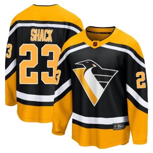 Eddie Shack Men's Fanatics Branded Pittsburgh Penguins Breakaway Black Special Edition 2.0 Jersey
