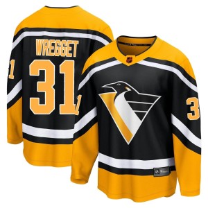 Ken Wregget Men's Fanatics Branded Pittsburgh Penguins Breakaway Black Special Edition 2.0 Jersey