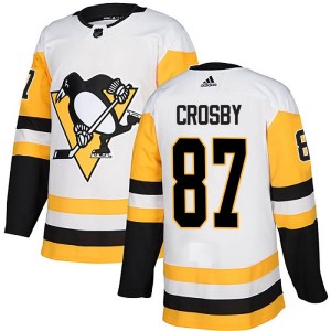 Sidney Crosby Youth Adidas Pittsburgh Penguins Authentic White Away Jersey