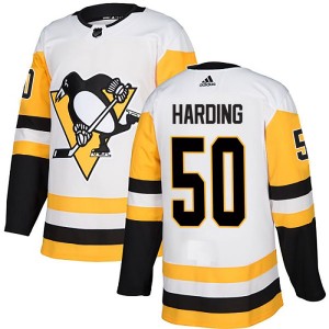 Finn Harding Youth Adidas Pittsburgh Penguins Authentic White Away Jersey