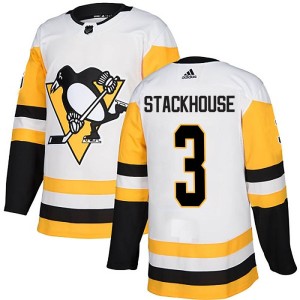Ron Stackhouse Youth Adidas Pittsburgh Penguins Authentic White Away Jersey