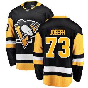 P.O Joseph Men's Fanatics Branded Pittsburgh Penguins Breakaway Black Home Jersey