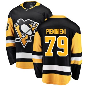 Emil Pieniniemi Men's Fanatics Branded Pittsburgh Penguins Breakaway Black Home Jersey