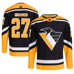 Ryan Graves Youth Adidas Pittsburgh Penguins Authentic Black Reverse Retro 2.0 Jersey
