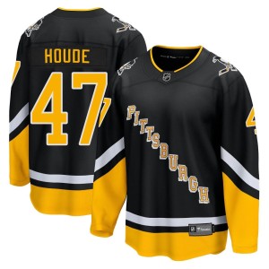 Samuel Houde Men's Fanatics Branded Pittsburgh Penguins Premier Black 2021/22 Alternate Breakaway Player Jersey