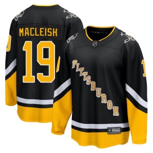 Rick Macleish Men's Fanatics Branded Pittsburgh Penguins Premier Black 2021/22 Alternate Breakaway Player Jersey