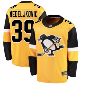 Alex Nedeljkovic Youth Fanatics Branded Pittsburgh Penguins Breakaway Gold Alternate Jersey