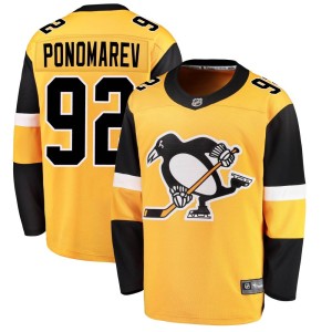 Vasily Ponomarev Youth Fanatics Branded Pittsburgh Penguins Breakaway Gold Alternate Jersey