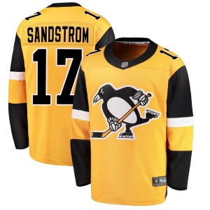 Tomas Sandstrom Youth Fanatics Branded Pittsburgh Penguins Breakaway Gold Alternate Jersey