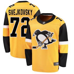 Lukas Svejkovsky Youth Fanatics Branded Pittsburgh Penguins Breakaway Gold Alternate Jersey
