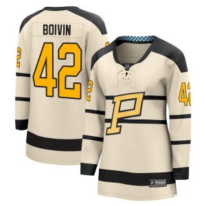 Leo Boivin Women's Fanatics Branded Pittsburgh Penguins Cream 2023 Winter Classic Jersey