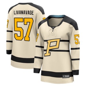 Jake Livanavage Women's Fanatics Branded Pittsburgh Penguins Breakaway Cream 2023 Winter Classic Jersey