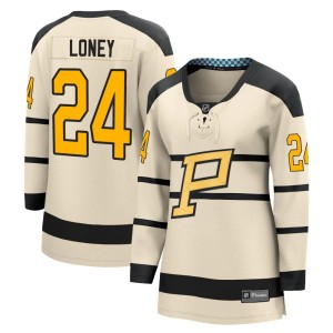 Troy Loney Women's Fanatics Branded Pittsburgh Penguins Cream 2023 Winter Classic Jersey