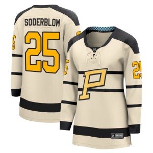 Elmer Soderblom Women's Fanatics Branded Pittsburgh Penguins Breakaway Cream 2023 Winter Classic Jersey