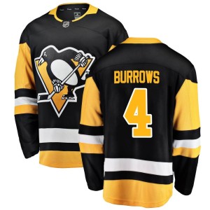 Dave Burrows Youth Fanatics Branded Pittsburgh Penguins Breakaway Black Home Jersey